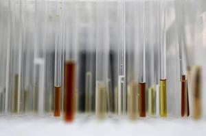 Sample analysis tubes; picture courtesy of Reuters